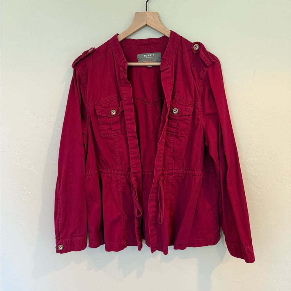 Torrid Women's Fuchsia Utility Jacket